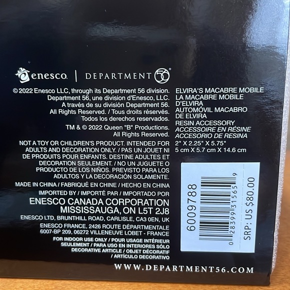 Mistress of the Dark Elvira’s Macabre Mobile Figurine - Picture 4 of 12